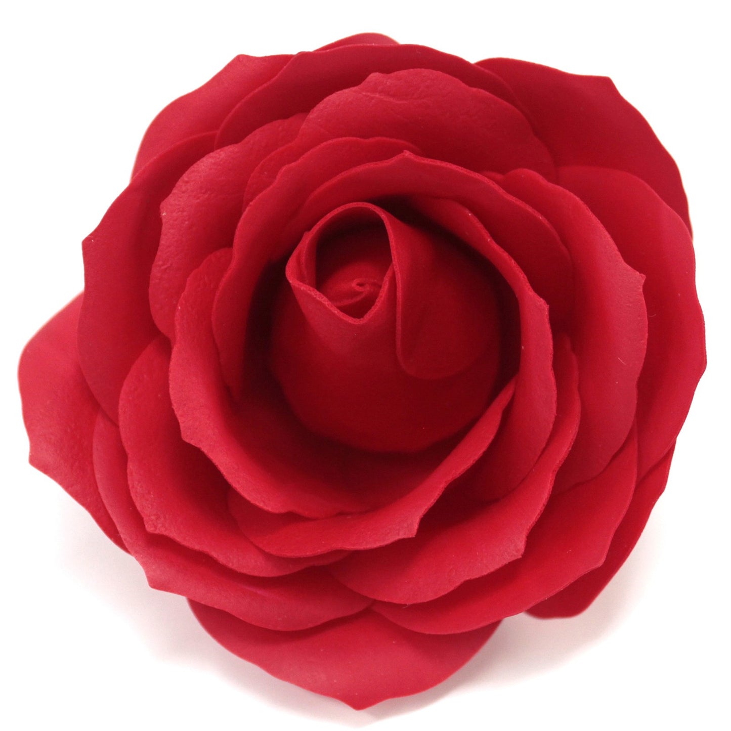 Large deco handmade flower - red