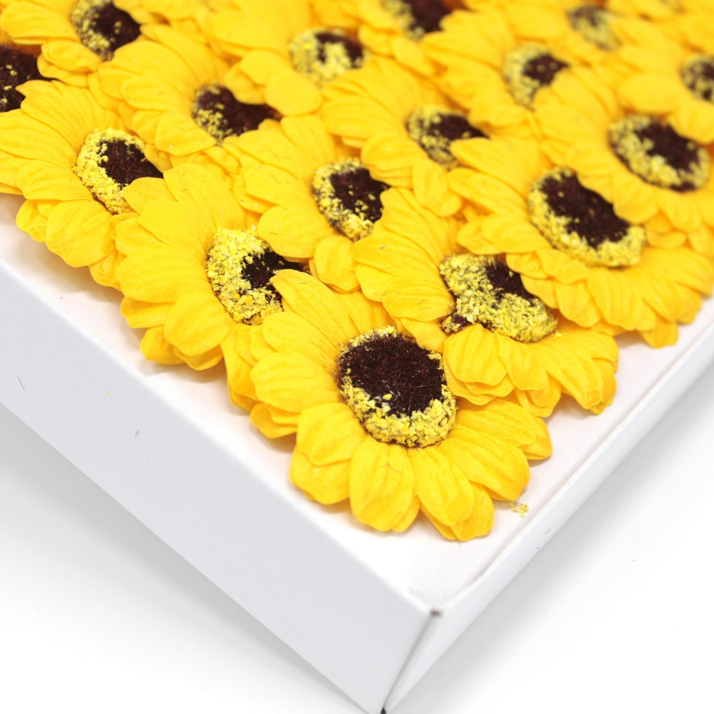 Sunflower flower medium deco crafts - yellow