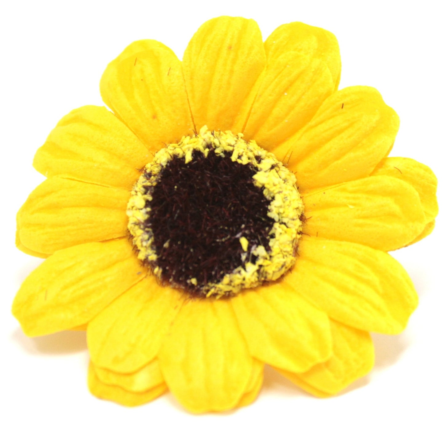 Fleur de tournesol médium déco artisanale - jaune