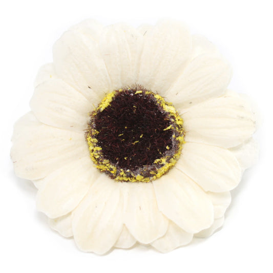 Sunflower flower medium deco crafts - ivory