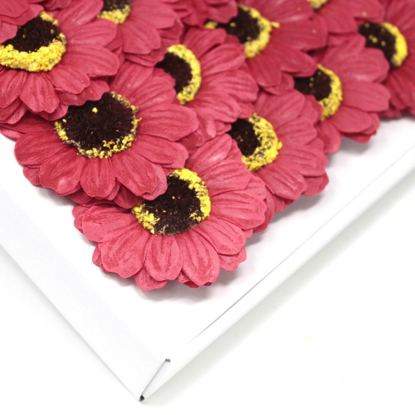 Sunflower flower medium deco crafts - red