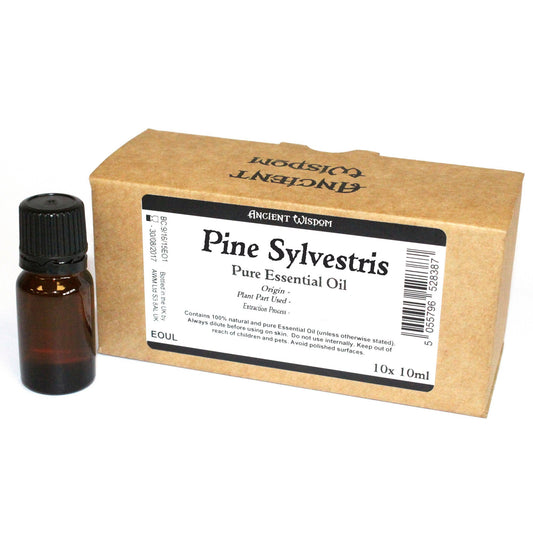 10 ml d'huile essentielle de pin sylvestre, étiquette sans marque