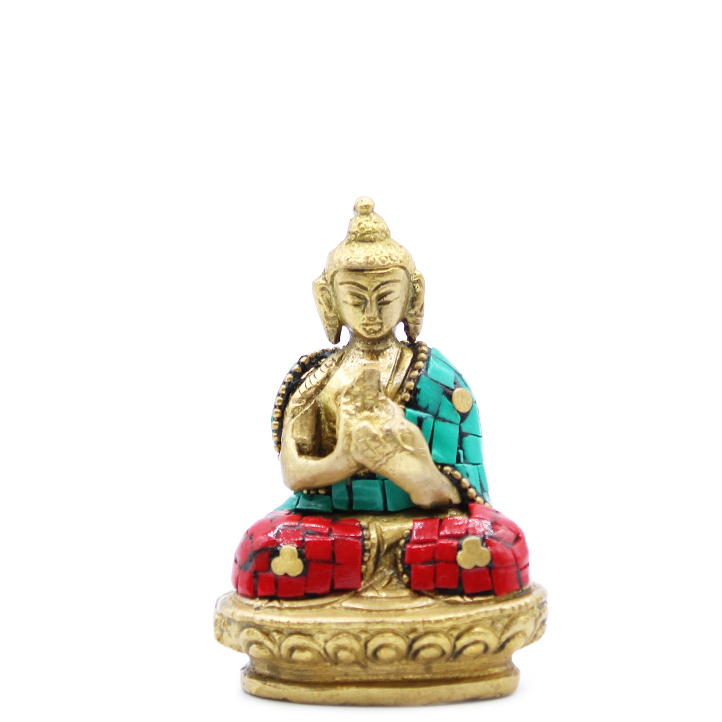 Figure de Bouddha en Laiton - Bendición - 7,5 cm