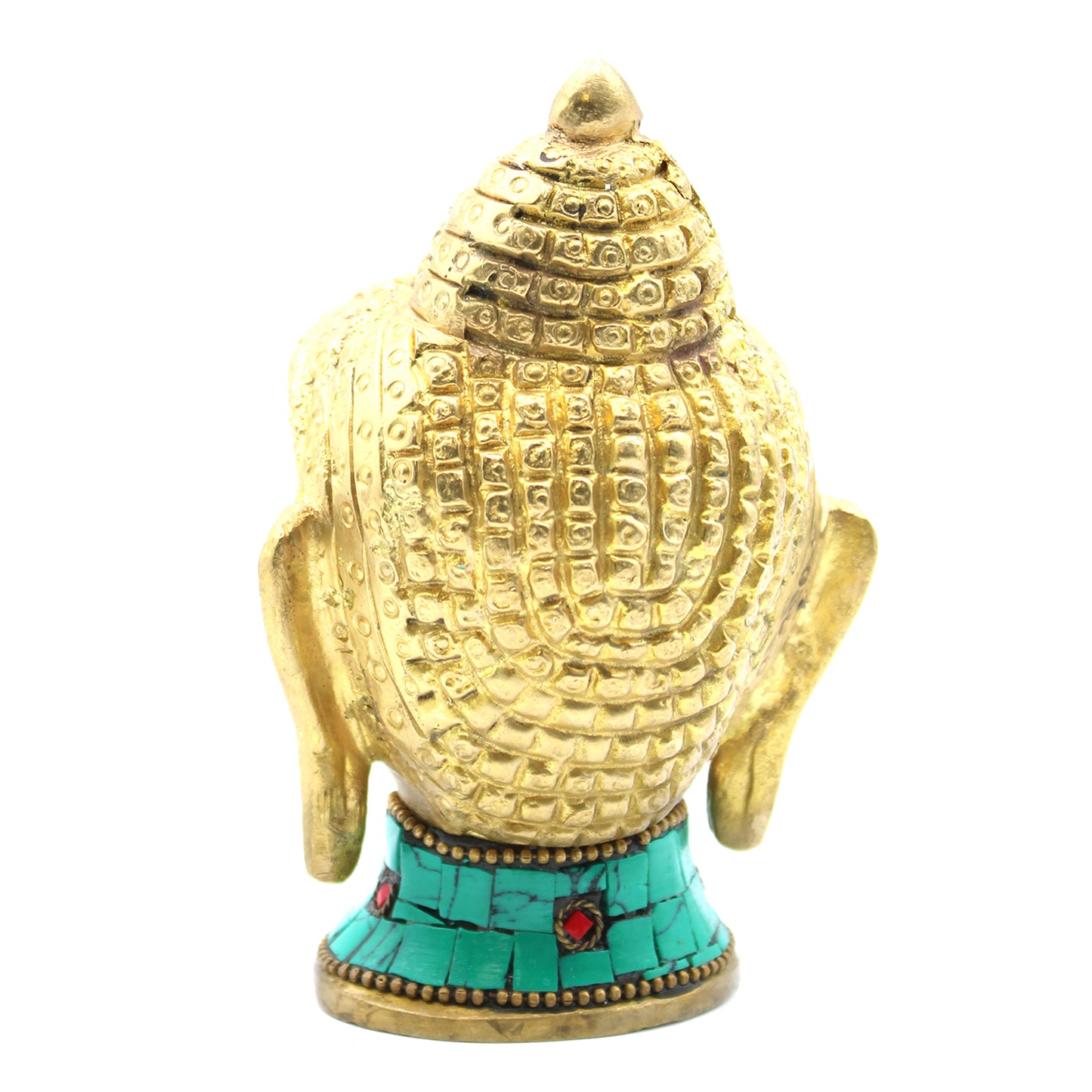 Figure de Bouddha en Laiton - Grande Tête - 11,5 cm