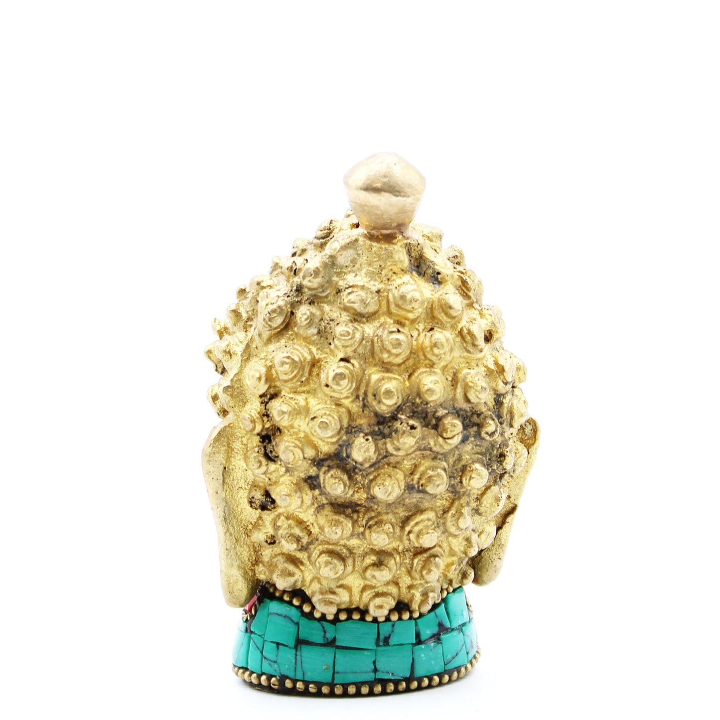 Brass Buddha Figure - Cabeza Med - 8 cm