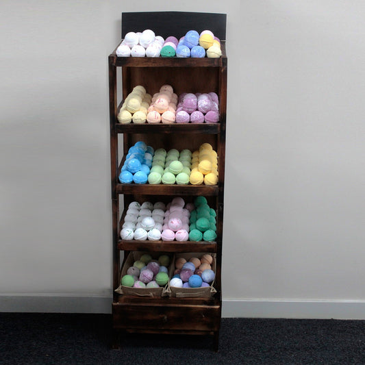 Bath Bomb 5 shelf display - Brown