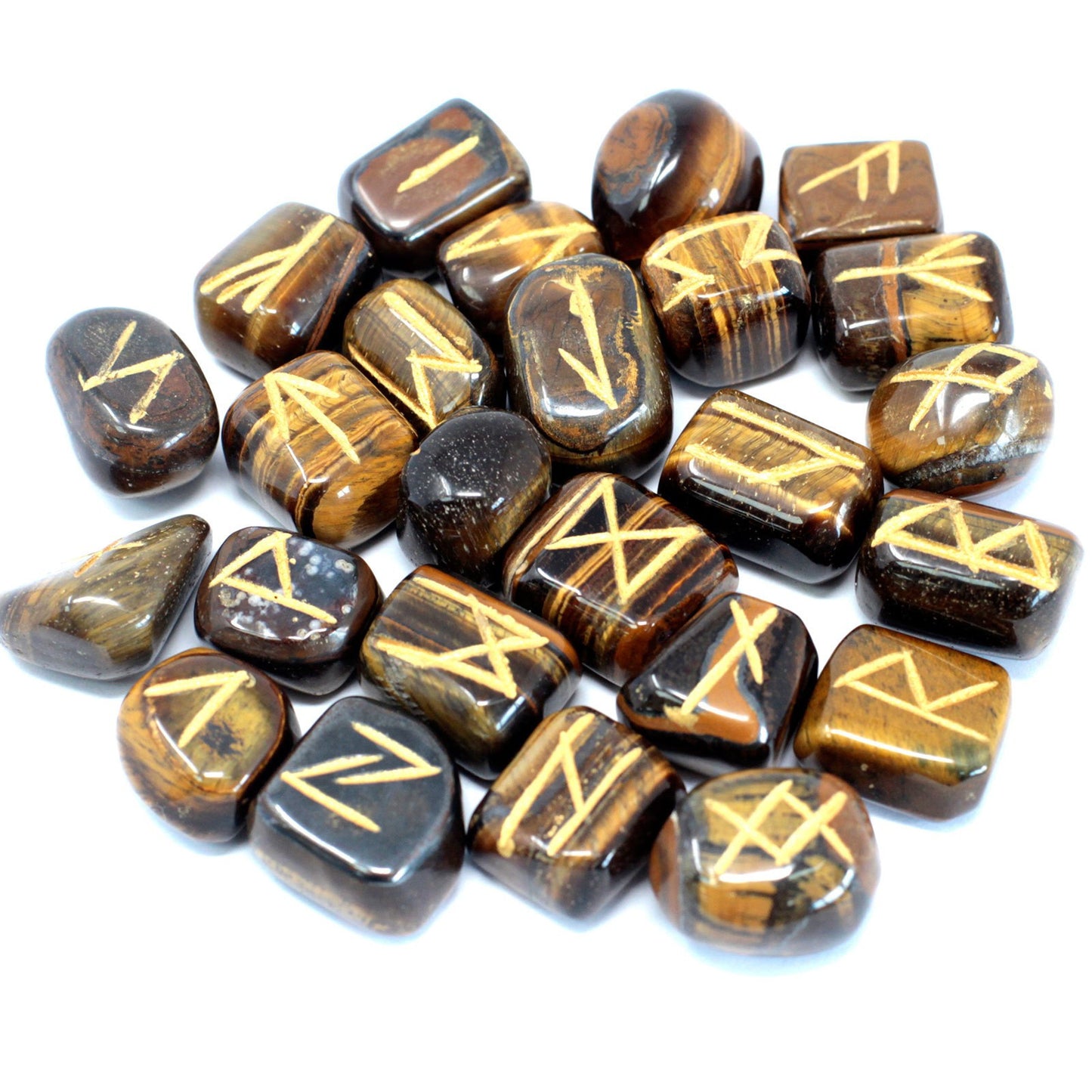 Runa de la India game on bags - tiger's eye