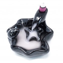 Reverse flow incense burner: large pools to swimming pools