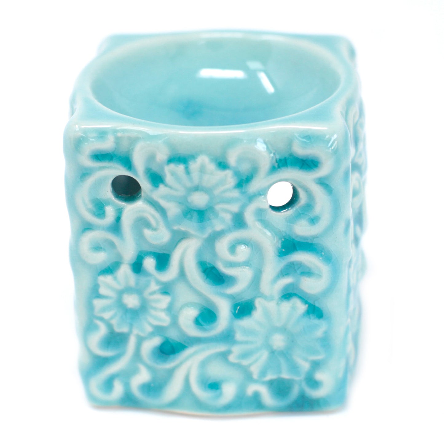 Classic Rustic Burner - Square Floral (Assorted Colors)