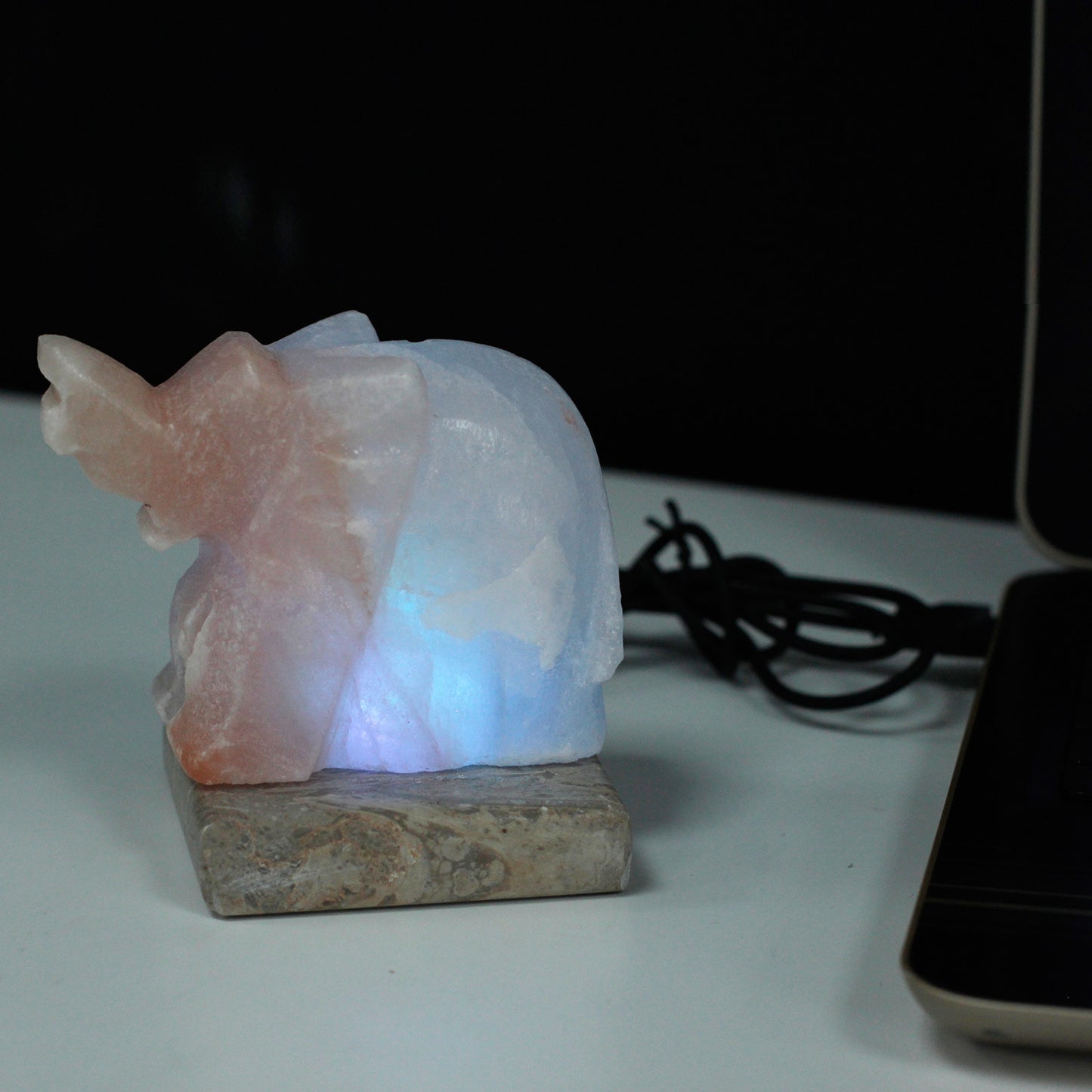 USB salt lamp - Elephant