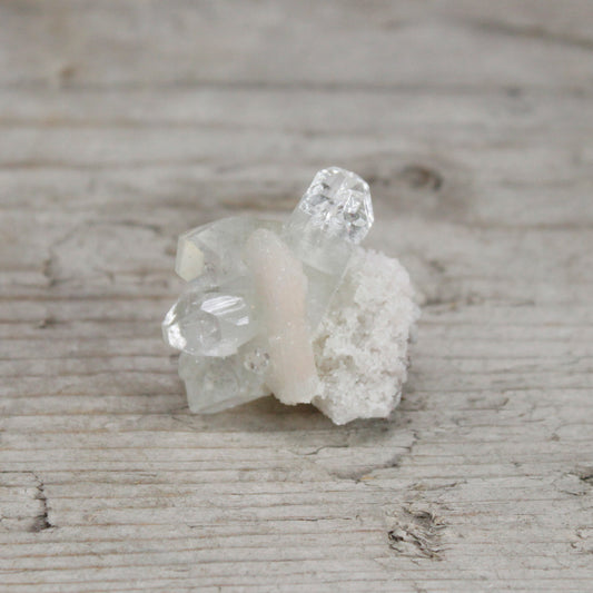 Combination of Stilbite with Apophyllite 20-30mm