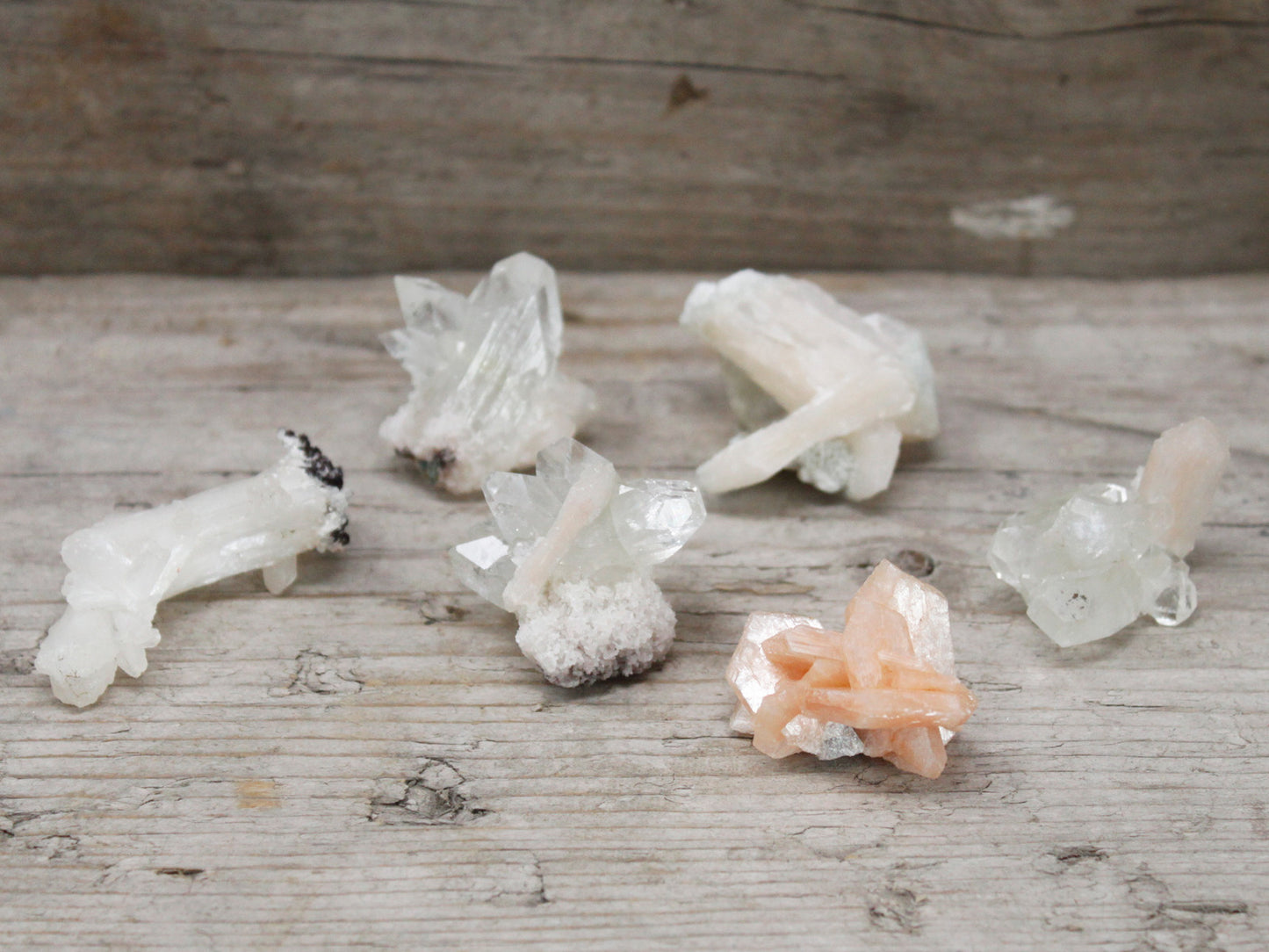 Combination of Stilbite with Apophyllite 20-30mm