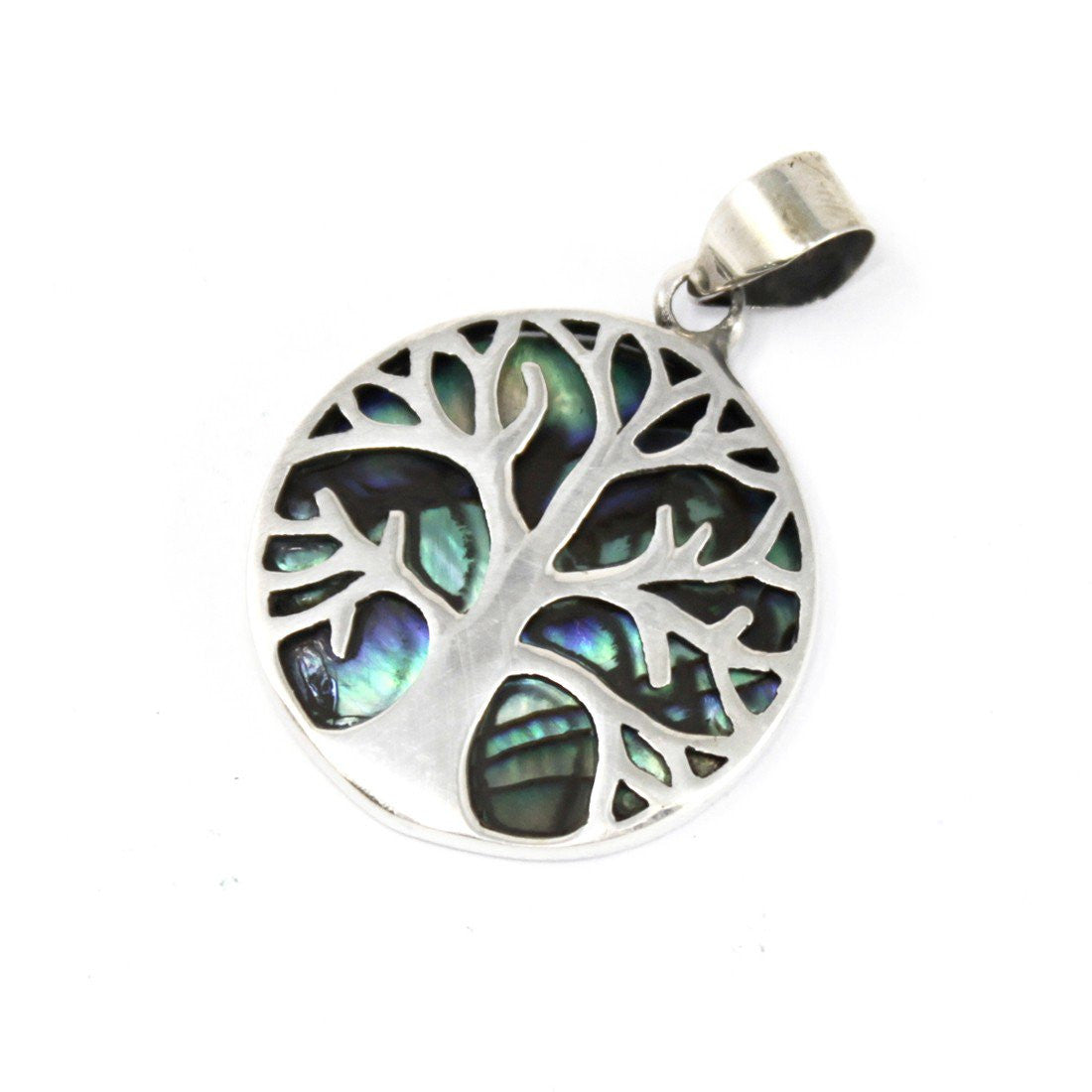 Arbre de Vie Argent Suspendu 22mm - Abulón