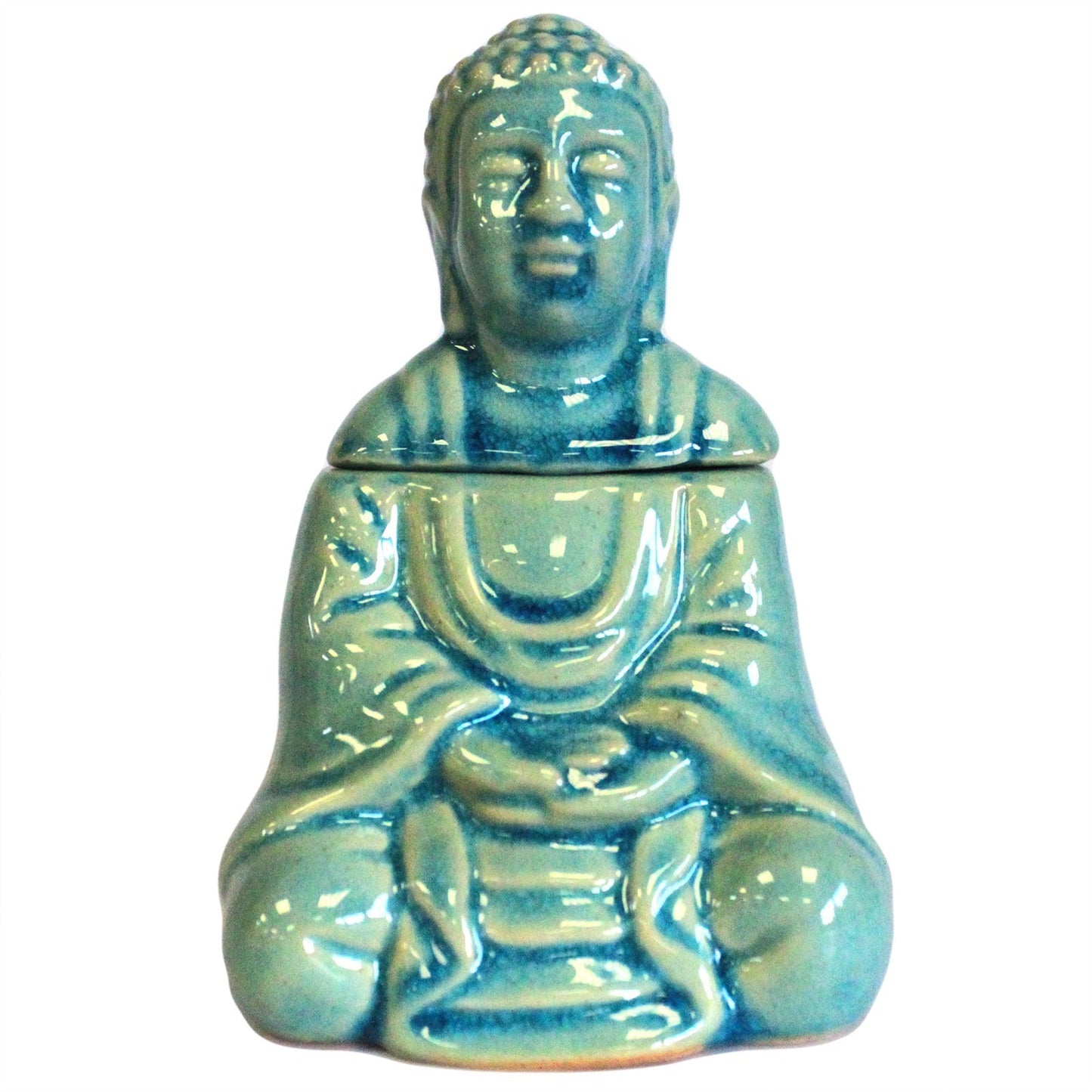 Quemador accept seated Buddha - blue