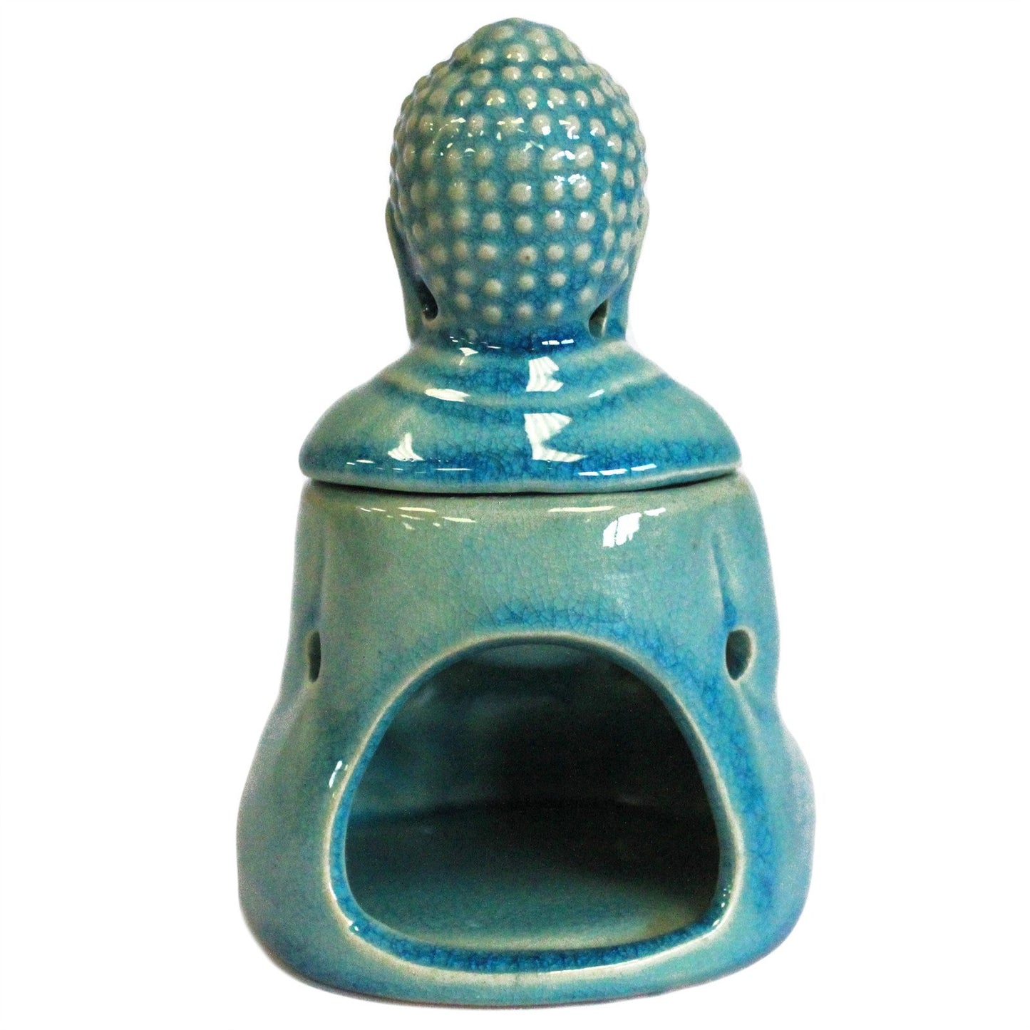 Quemador accept seated Buddha - blue