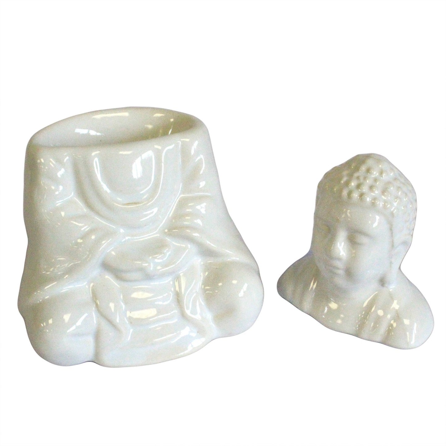 Quemador accept seated Buddha - Blanco