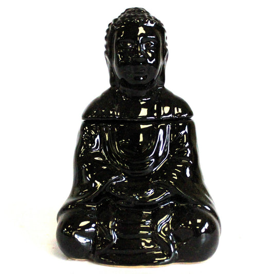 Quemador accept seated Buddha - black