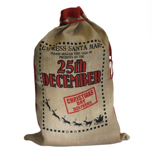 Santa yute bag - 25th December