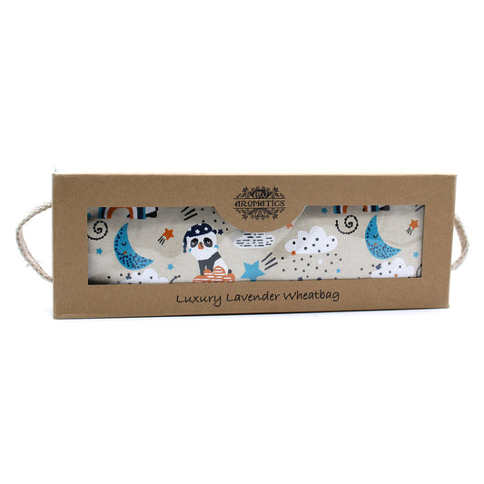 Bolsa de Trigo de Lavanda en Caja de Regalo - Panda Soñoliento