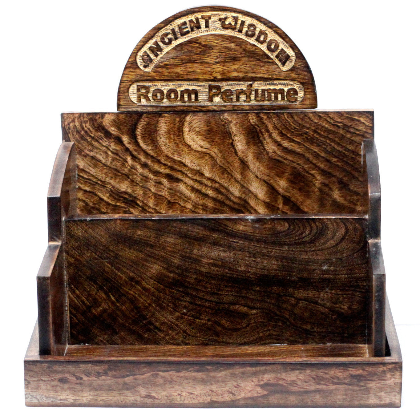 Wooden display for 24 home perfumes