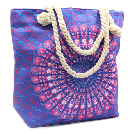 Poche Mandala avec Aile Cuerda - Bleu Violet