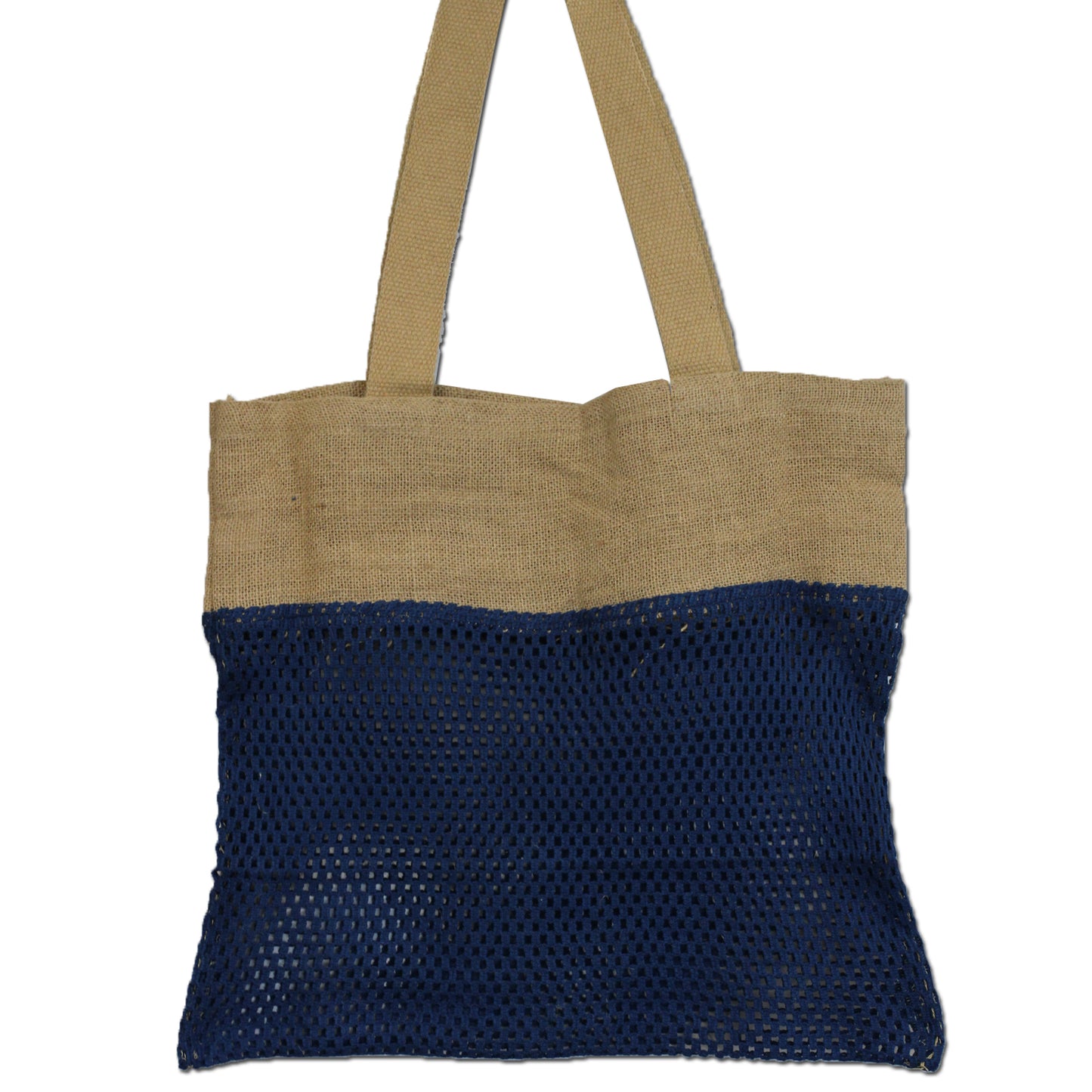 Puro Soft Yute Puro y Algodón Shopping Bag - Denim