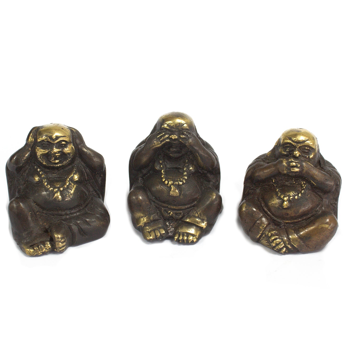 Jeu de 3 - See No Evil, etc. - Bouddha