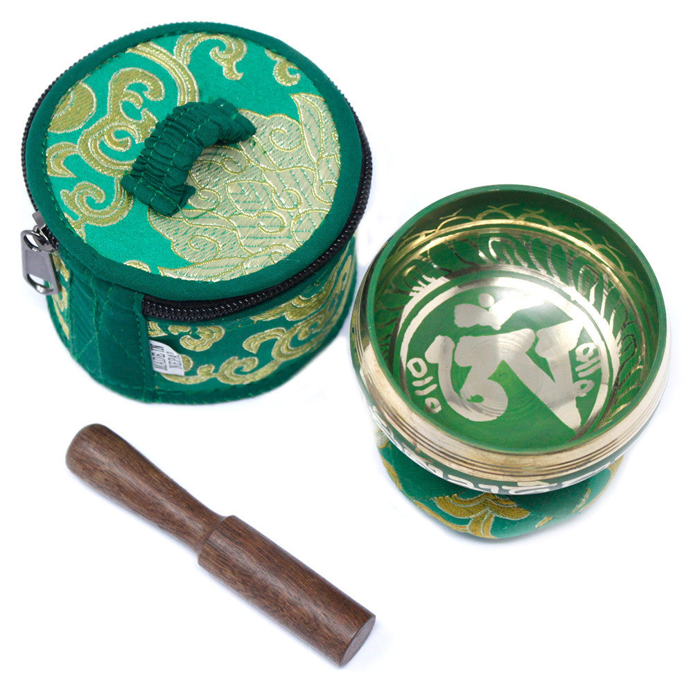 Mini Tibetan Cuenco Gift Set - Green