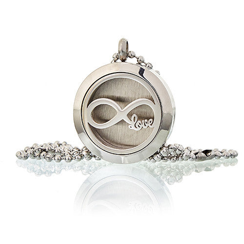 Aromatherapy diffuser necklace 25mm - Infinite love