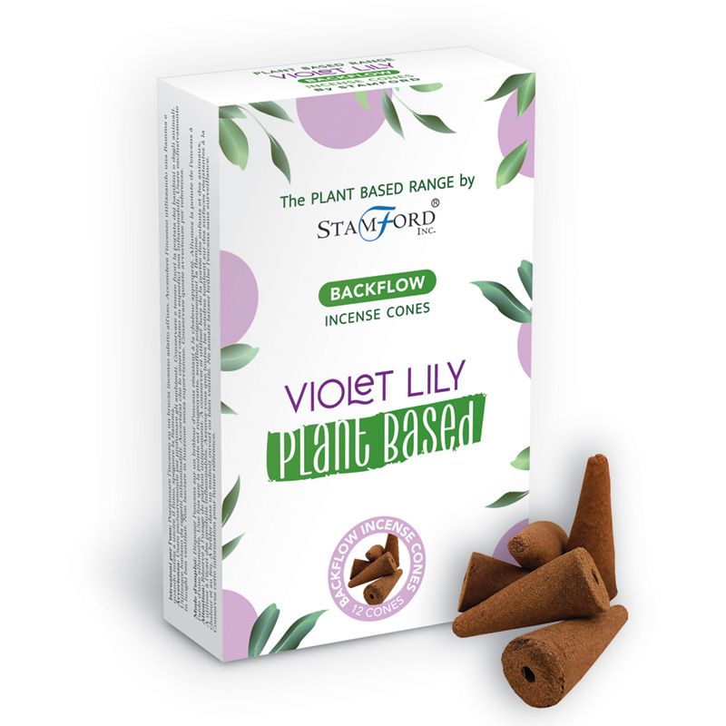 Plant-Based Reflux Incense Cones - Violet Lily