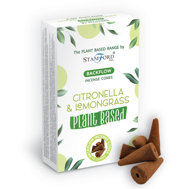 Plant-Based Reflux Incense Cones - Citronella and Limón Hierba