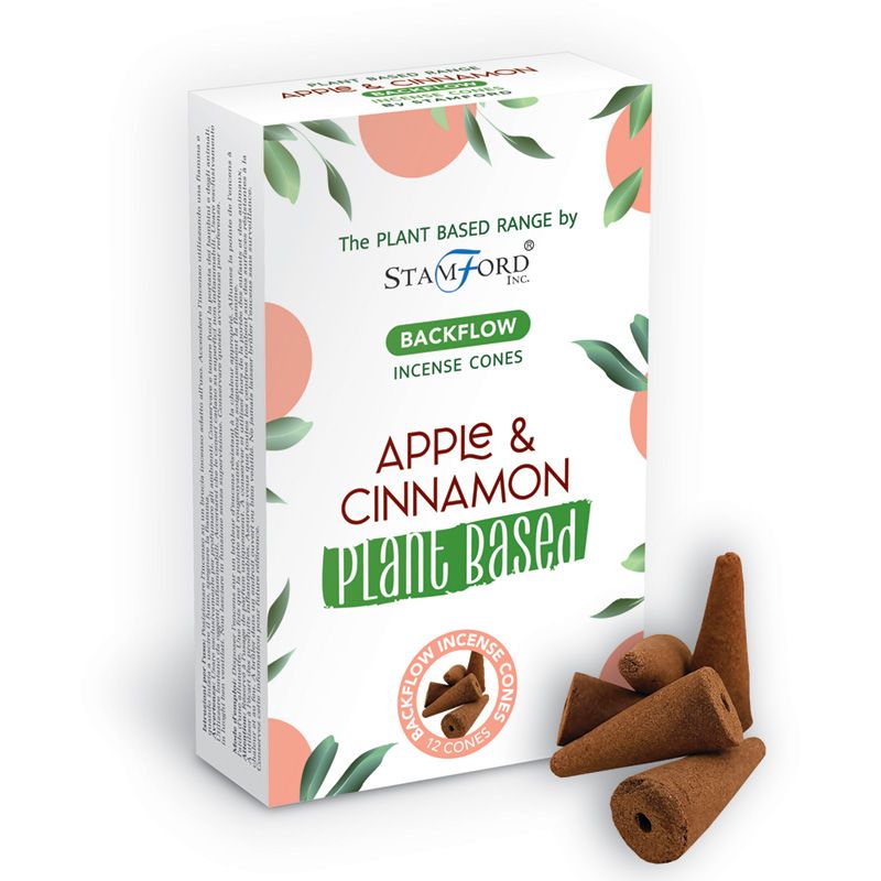 Plant-Based Reflux Incense Cones - Manzana and Canela