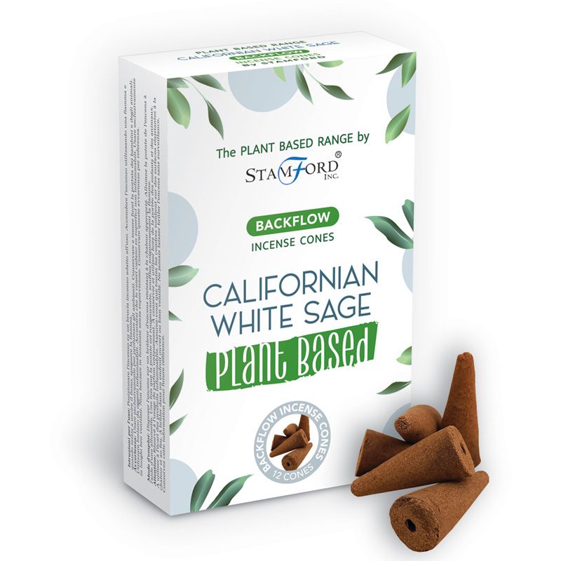 Herbal Reflux Incense Cones - Salvia Blanca de California