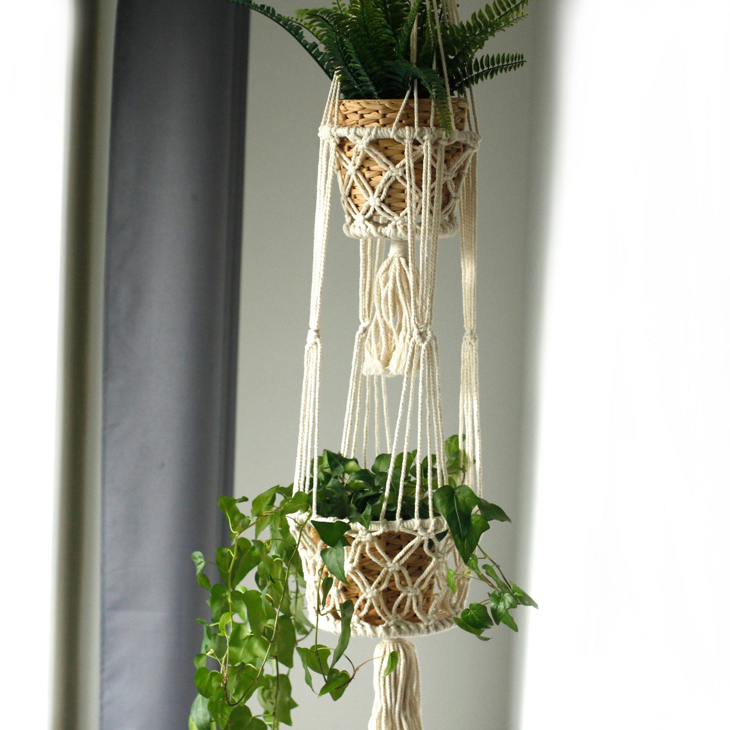 Macetero de Macrame - Doble