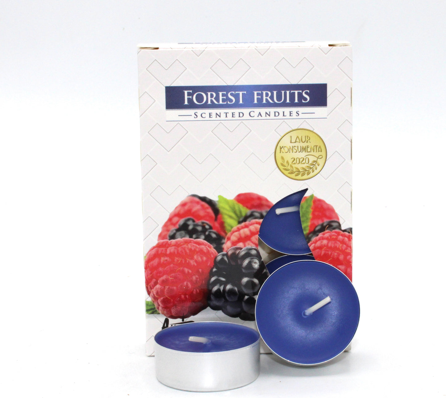 1x Set of 6 Scented Tea Candles - Frutas del Bosque