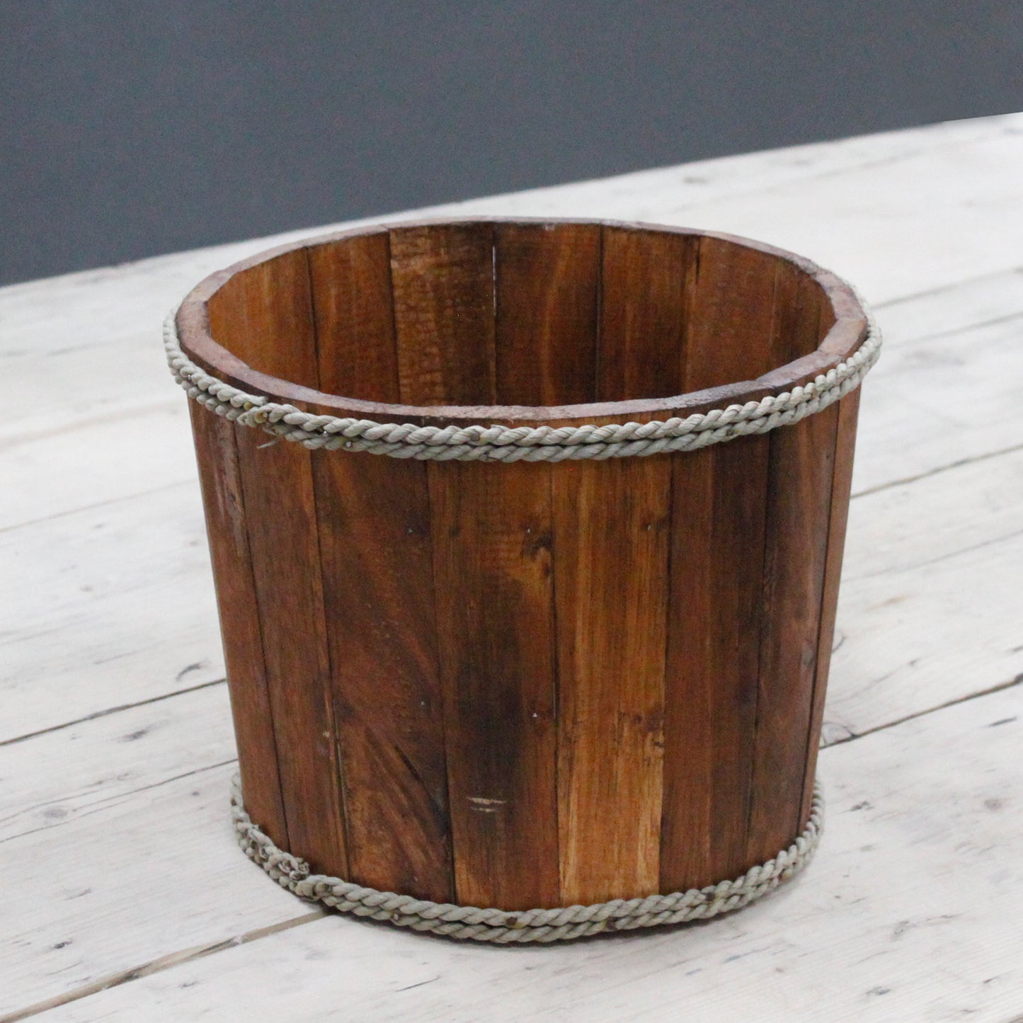 Small Nautical display tub - Brown 21x29cm