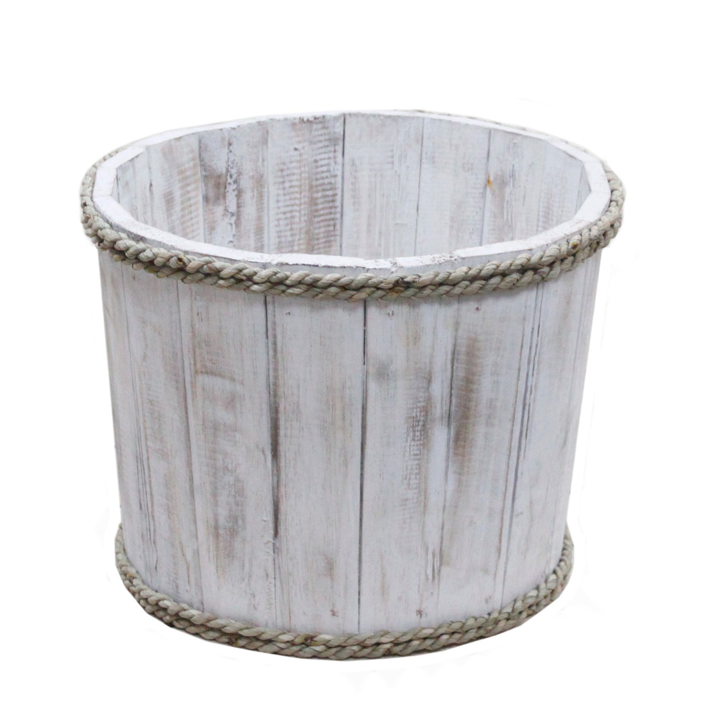 Small Nautical display tub - White 21x29cm