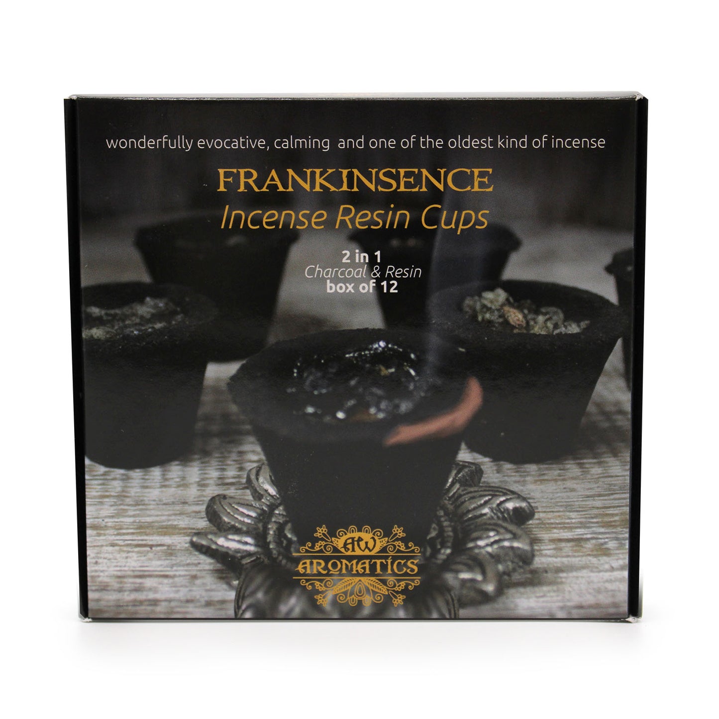 Box of 12 resin cups - Incense