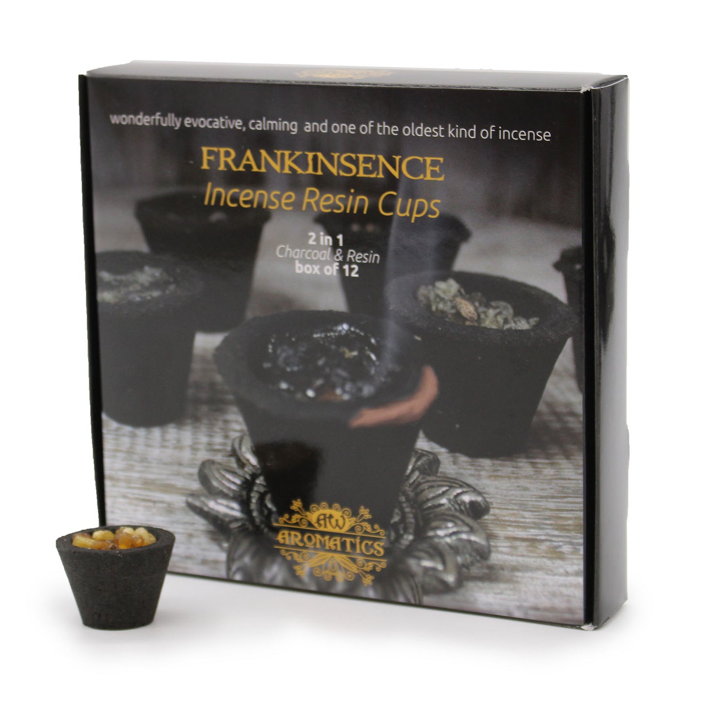 Box of 12 resin cups - Incense