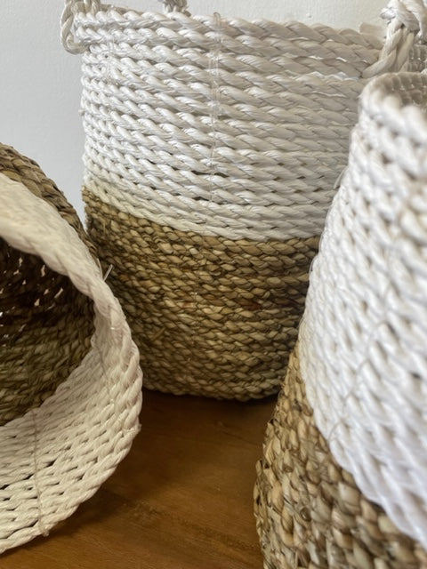 Seaweed basket game - Natural white