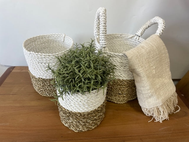 Seaweed basket game - Natural white