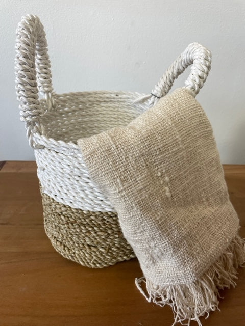 Seaweed basket game - Natural white