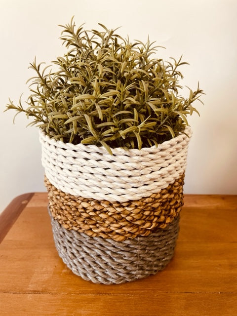 Seaweed basket game - Gray / Natural / White