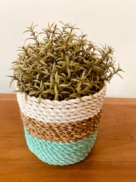 Seaweed basket game - Green/Natural/White