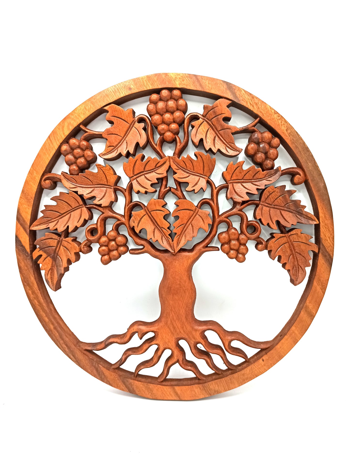 Wooden panel - Grape tree of life - 40cm