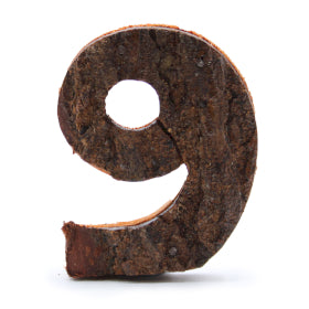 Numéro de croûte rustique - "9" (12) - Petit 7cm