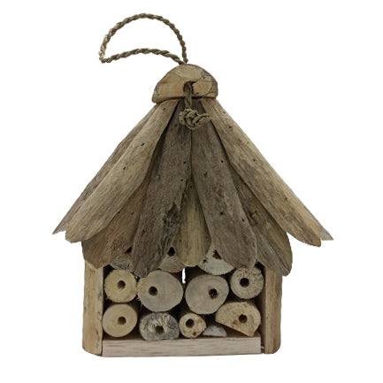 Boîte à insectes et abeilles en bois flotté