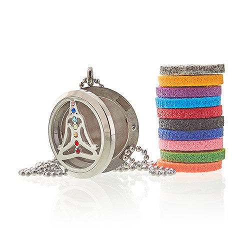 Aromatherapy Jewelry Necklace - Yoga Chakra - 30mm