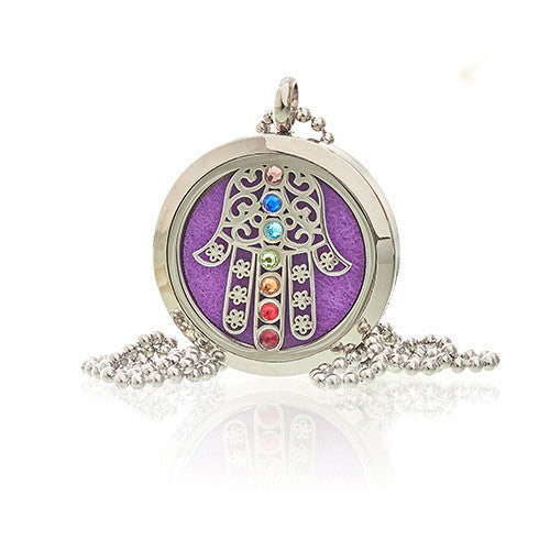 Collier de bijoux d'aromathérapie - Hamsa Chakra - 30 mm