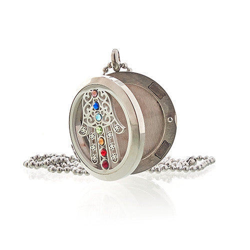 Collier de bijoux d'aromathérapie - Hamsa Chakra - 30 mm